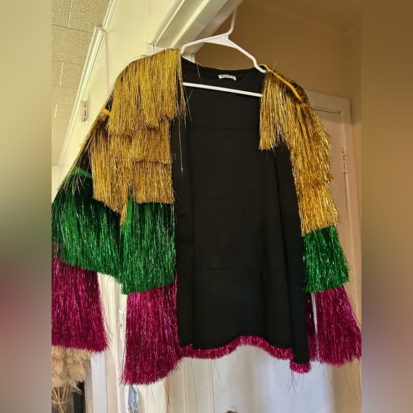 WHY dress Jackets & Coats Tinsel Fringe Jacket Poshmark